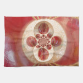 Red Cricket Balls Abstracte kunst Print Design Theedoek (Horizontaal)