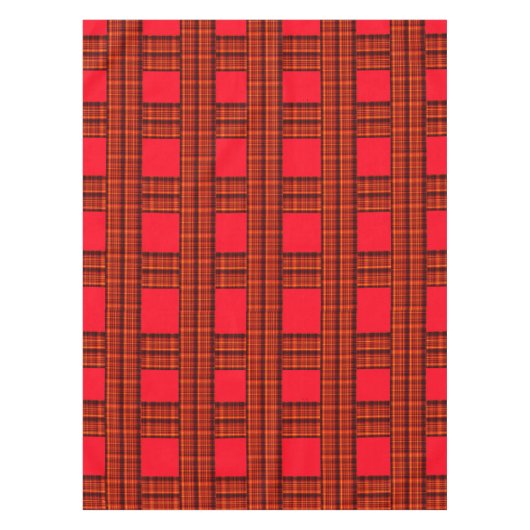 Red Crisscross Tartan, Tafelkleed (Voorkant)