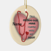 Red Critical Care Nurse ornament (Rechts)