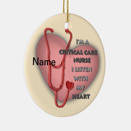 Red Critical Care Nurse ornament (Rechts)