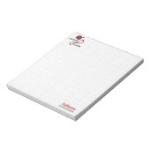 Red Crochet Fast, Die Warm Notitieblok (Linkerzijde)