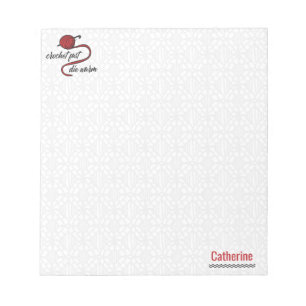 Red Crochet Fast, Die Warm Notitieblok