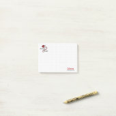 Red Crochet Fast, Die Warm Post-it® Notes (Op bureau)