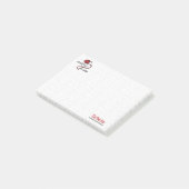 Red Crochet Fast, Die Warm Post-it® Notes (Schuin)