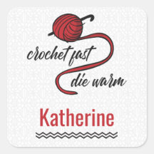 Red Crochet Fast, Die Warm