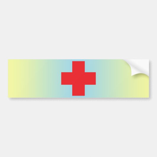 Red Cross Bumpersticker (Voorkant)