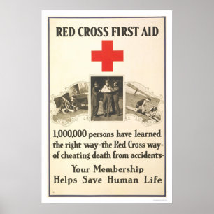 Red Cross First Aid Poster