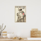RED CROSS in naam van Mercy Geef! Wereldoorlog Poster (Keuken)