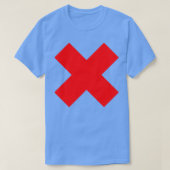 RED CROSS ON BLACK T-SHIRT (Design voorkant)