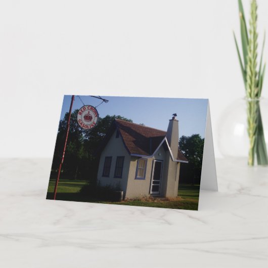 "Red Crown Gasoline" Beterschap Kaart (Voorkant)