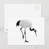 Red-Crowned Crane (alias Red-Crowned Crane) Japans Briefkaart (Voorkant / Achterkant)