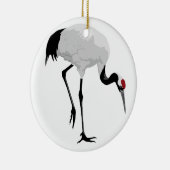 Red-Crowned Crane (alias Red-Crowned Crane) Japans Keramisch Ornament (Rechts)