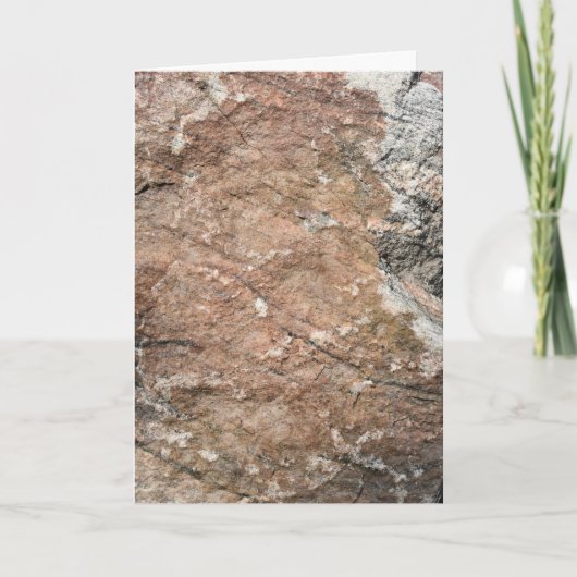 Red Crumbling Rock Face Kaart (Voorkant)