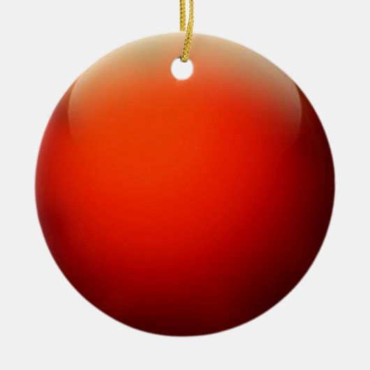 Red Crystal Ball Keramisch Ornament (Voorkant)