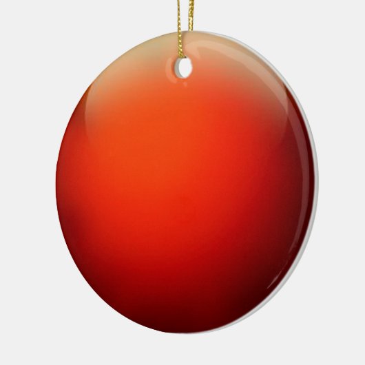 Red Crystal Ball Keramisch Ornament (Links)