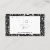 Red Crystal Ball & Obsidian Fortune Telling Visitekaartje (Achterkant)