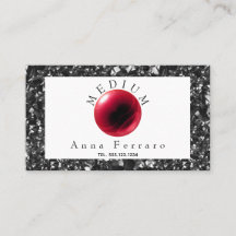 Red Crystal Ball & Obsidian Fortune Telling