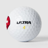 Red Crystal Golfballen (Logo)
