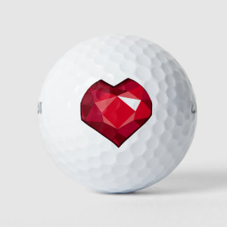 Red Crystal Golfballen