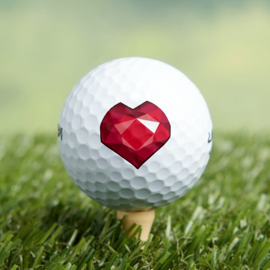 Red Crystal Golfballen (Insitu Shirt)