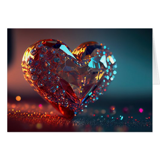 Red Crystal Heart (Voorkant Horizontaal)