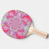 Red Crystal Ping Pong Paddle Tafeltennisbatje (Zijkant)