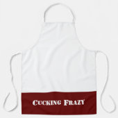 Red Cucking Frazy woordspel als Nucking Futs Schort (Voorkant)