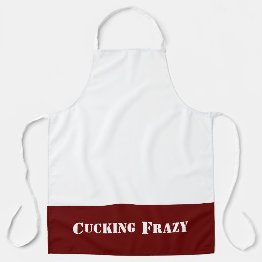 Red Cucking Frazy woordspel als Nucking Futs Schort (Voorkant)