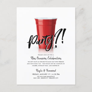 Red Cup Humor speciale viering Briefkaart