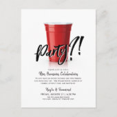 Red Cup Humor speciale viering Briefkaart (Voorkant)