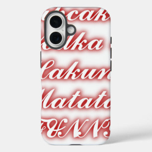Red Cupcakes Vodka Hakuna Matata FUNNY. iPhone 16 Hoesje