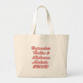 Red Cupcakes Vodka Hakuna Matata FUNNY. Grote Tote Bag (Voorkant)