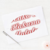 Red Cupcakes Vodka Hakuna Matata FUNNY. Ovale Sticker (Envelop)