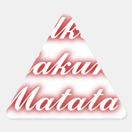 Red Cupcakes Vodka Hakuna Matata FUNNY. Sticker (Voorkant)