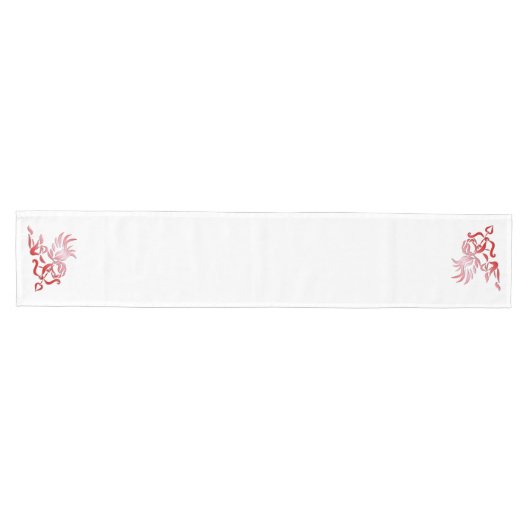 Red Cupid met Bow en Arrow Medium Tafelloper (Horizontaal)