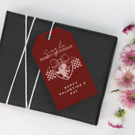 Red Cupid Singles Valentijnsdag Party Cadeaulabel