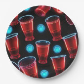Red Cups Bier Bash Papieren Bordje (Voorkant)