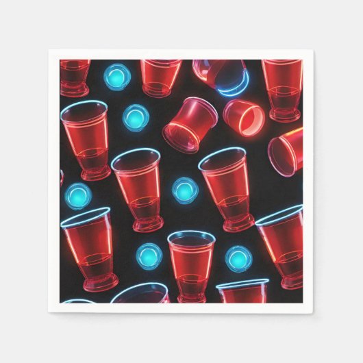 Red Cups Bier Bash Servet (Voorkant)