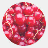 Red Currant Ronde Sticker (Voorkant)