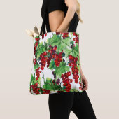 Red Currant Seamless Patroon Tote Bag (Dichtbij)
