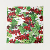 Red Currant Seamless Patroon Wandkleed (Voorkant (horizontaal))