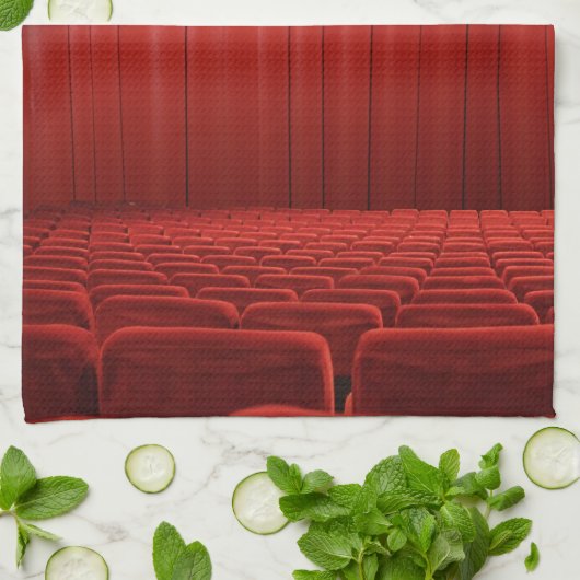 Red Curtain Theater Kitchen Dish Towel Theedoek (Gevouwen)