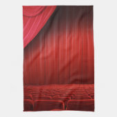 Red Curtain Theater Kitchen Dish Towel Theedoek (Verticaal)