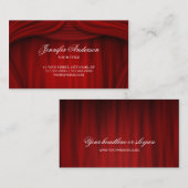 Red Curtains theaterwerkgebied visitekaartje (Voorkant / Achterkant)
