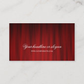Red Curtains theaterwerkgebied visitekaartje (Achterkant)