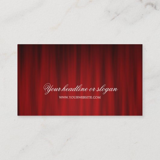 Red Curtains theaterwerkgebied visitekaartje (Achterkant)