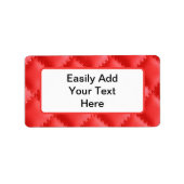 Red Cushion Let op het etiket van het retouradres (Voorkant)