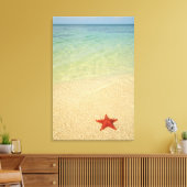 Red Cushion Zee Star | Trinidad, Cuba Canvas Afdruk (Insitu (Woonkamer))