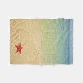 Red Cushion Zee Star | Trinidad, Cuba Fleece Deken (Voorkant (Horizontaal))