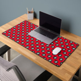 Red Custom Business Logo Pattern Bureaumat